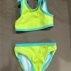Cat & Jack Lime Green and Aqua Kids Bikini